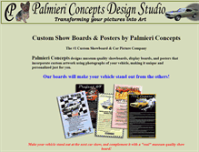 Tablet Screenshot of customshowboards.palmiericoncepts.com